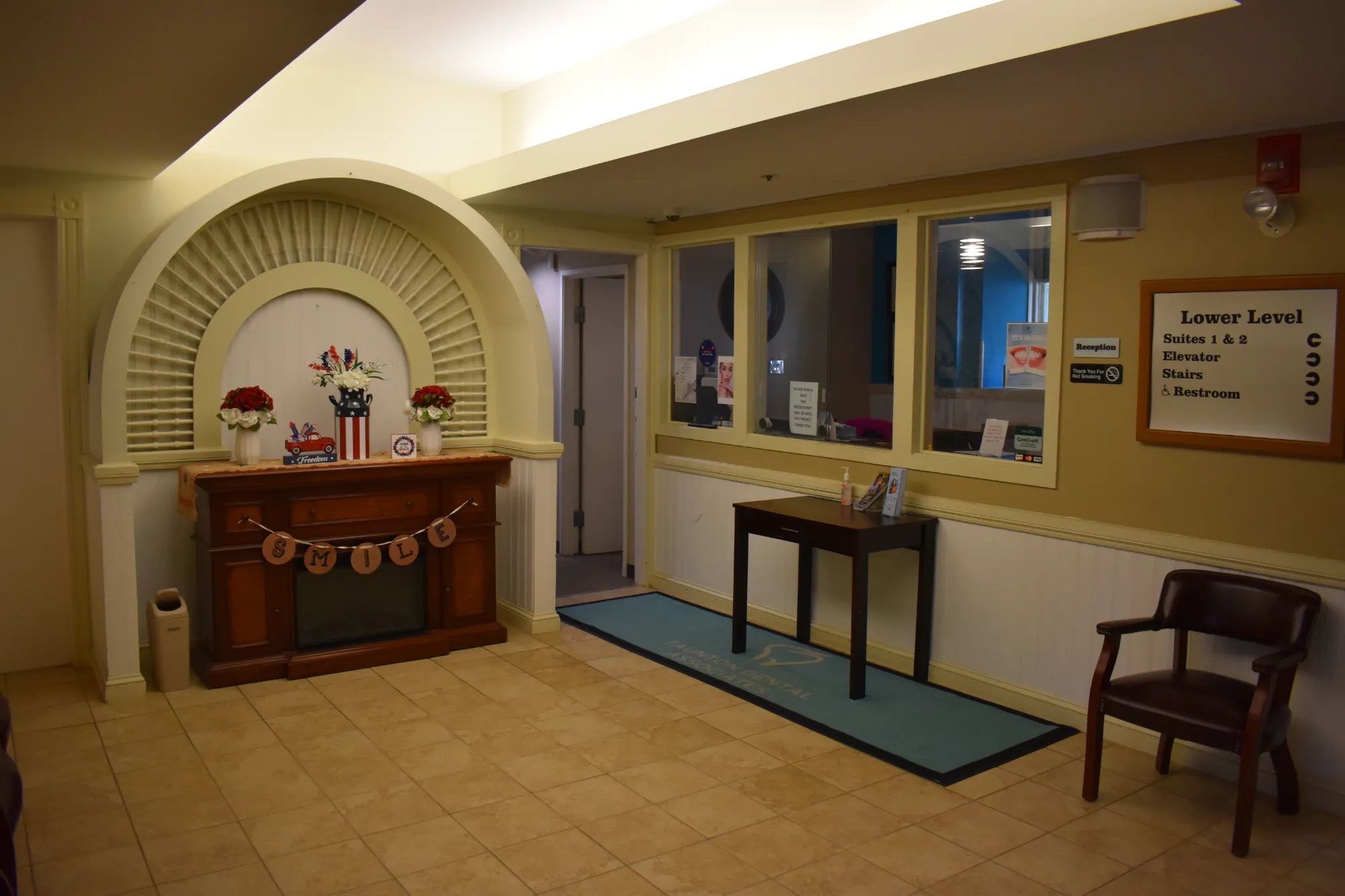 Clinic entrance and waiting area